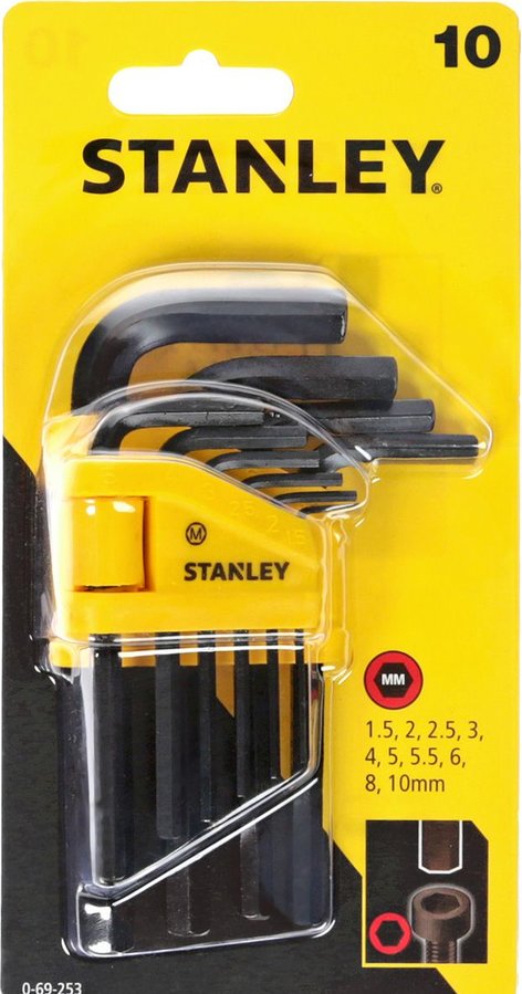 Stanley 10 Piece Hex Key Set