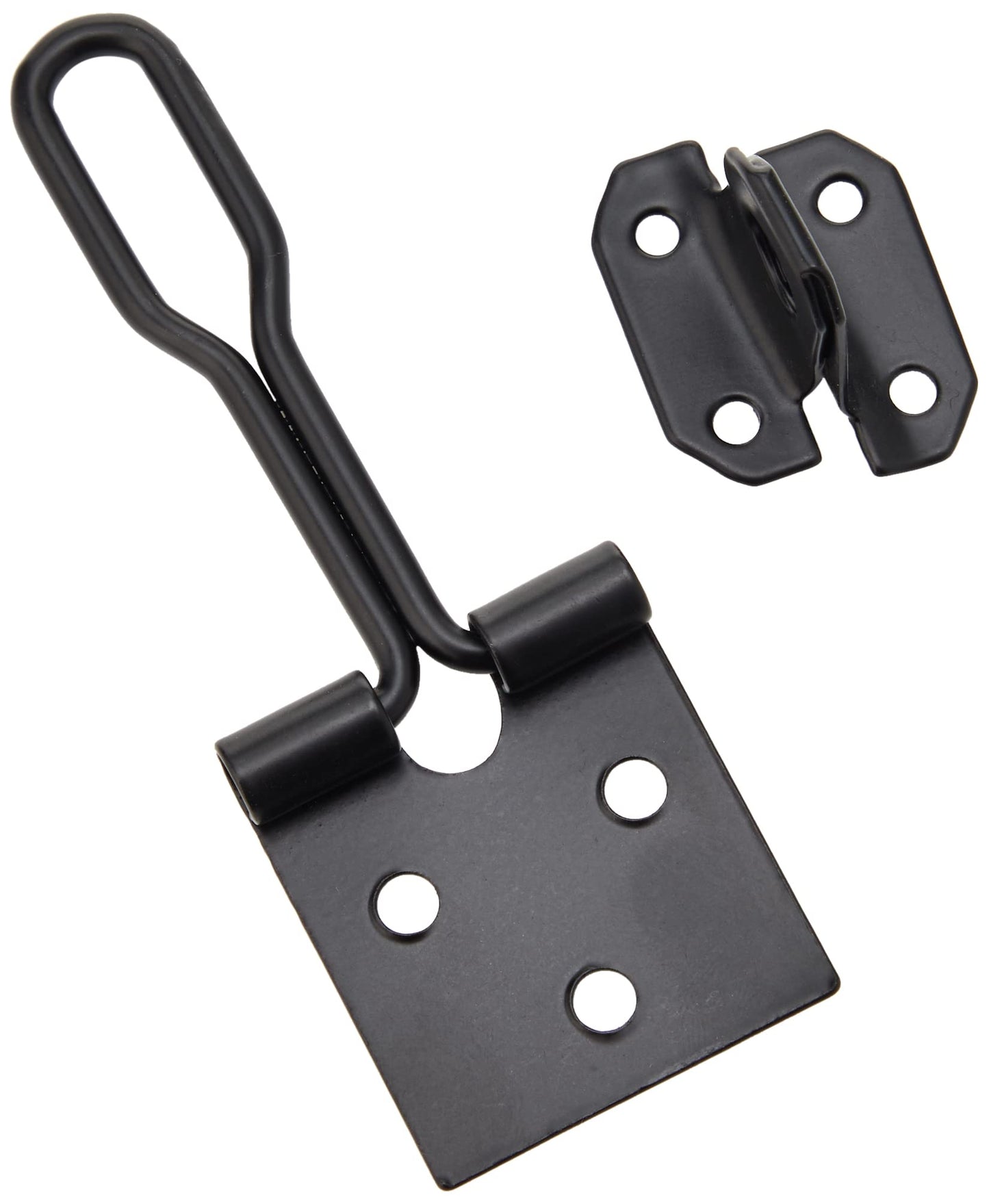 Wire Hasp & Staple - Black