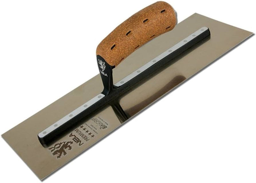 NELA Premium Chrome Steel Smoothing Trowel 13" x 4.7" - O'Tooles Tools