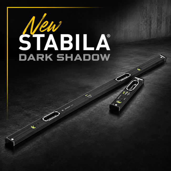 Stabila Dark Shadow Spirit Level Set – 183cm & 140cm