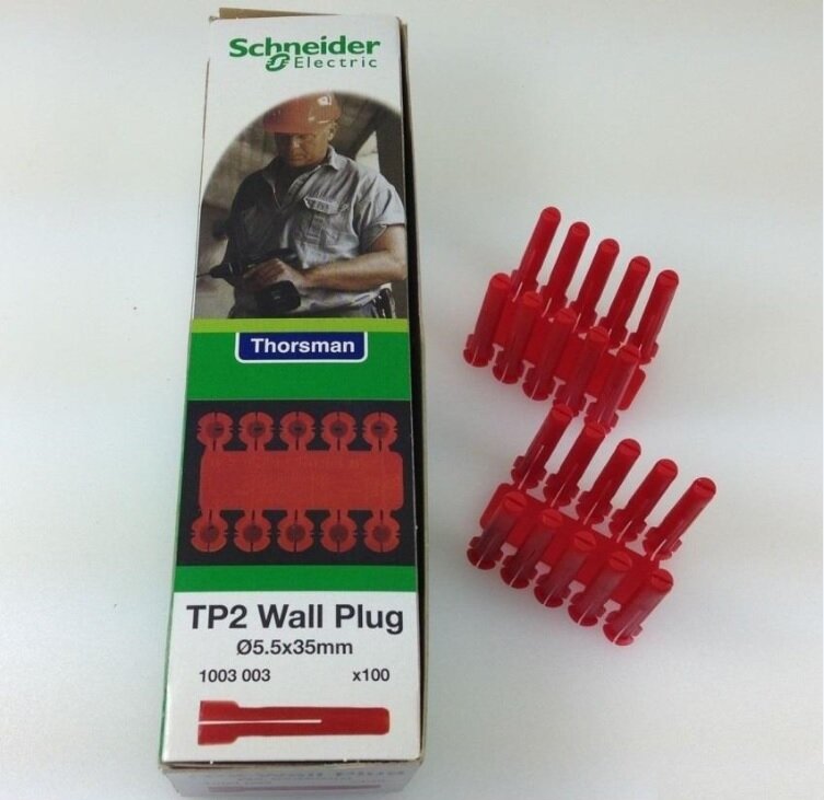 Thorsman Red Wall Plug - 100pc