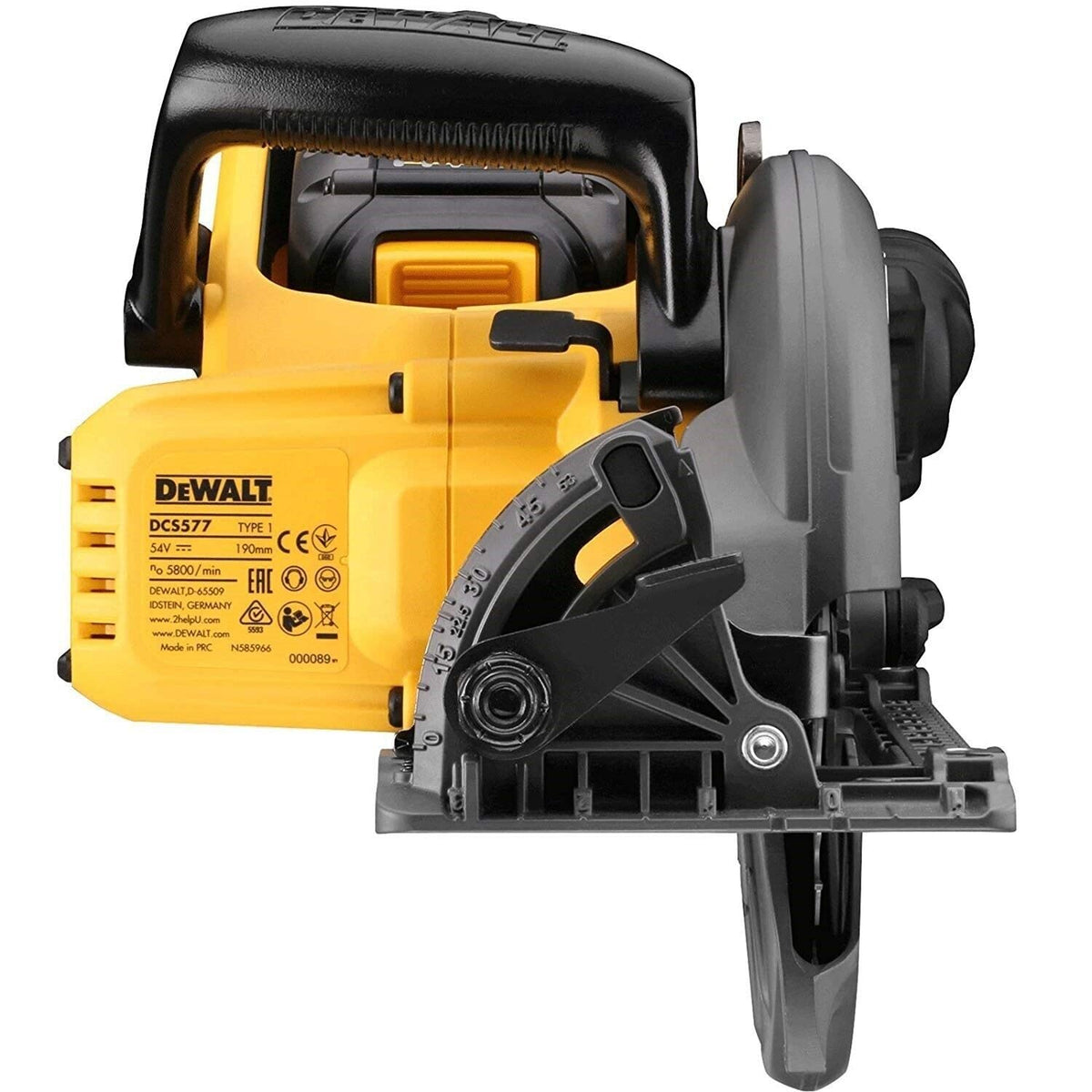 FLEXVOLT® High Torque Circular Saw 190mm 54V - Bare Unit