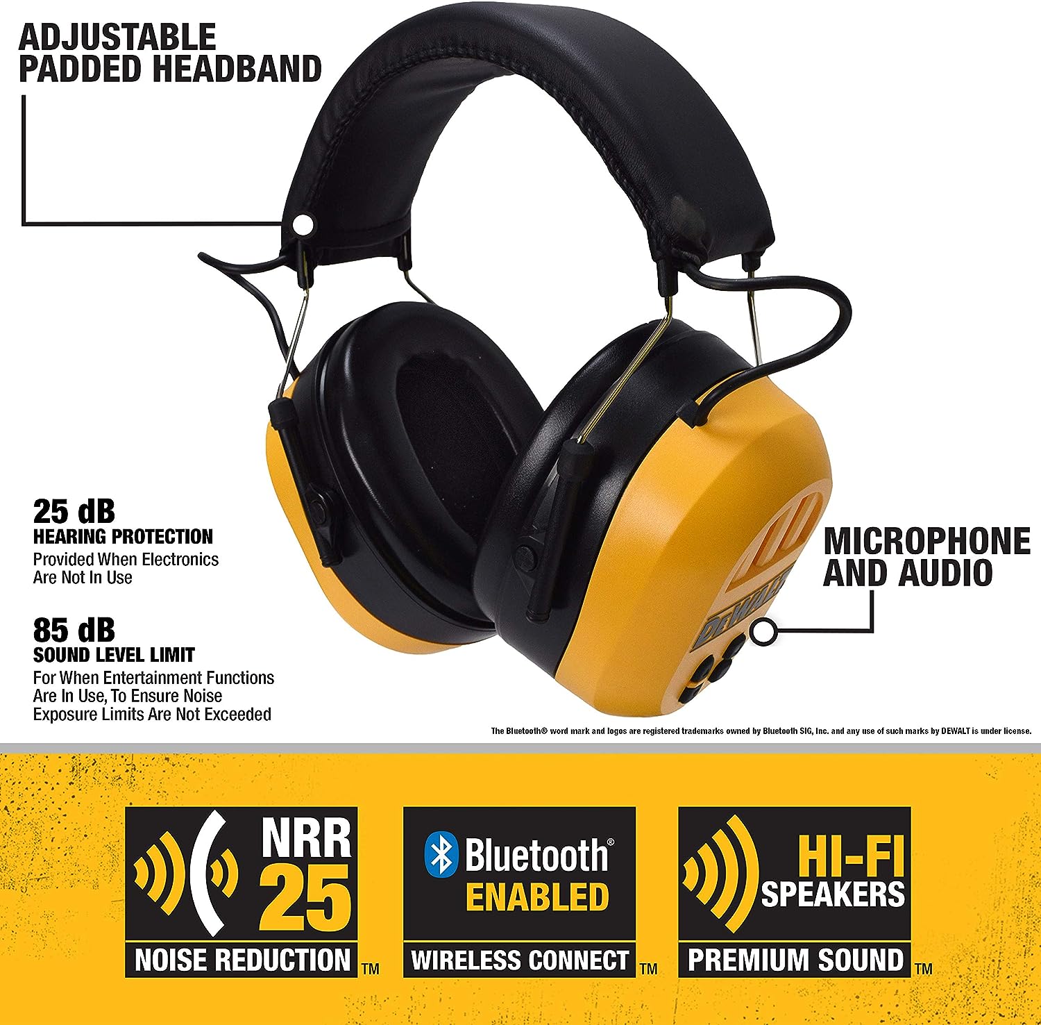 DeWALT Bluetooth hearing protector