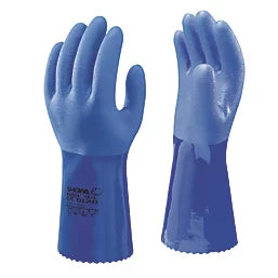 660 Chemical Hazard Gauntlets Blue Xlarge