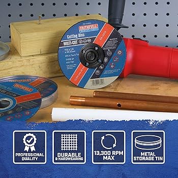 Faithfull 115mm (4.5") Inox Discs - 10pc