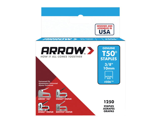 T50 Staples 10mm (Box 1250)