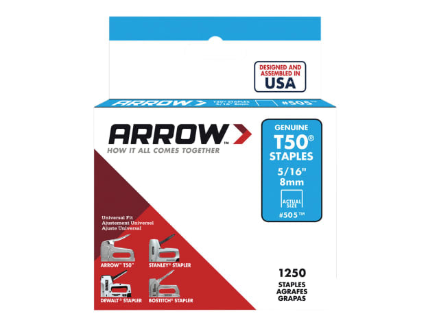 T50 Staples 8mm (Box 1250)