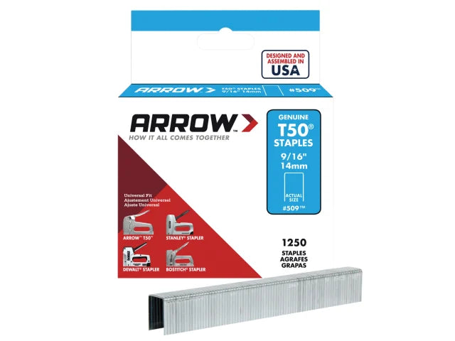 T50 Staples 14mm (Box 1250)