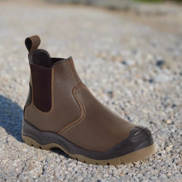 Apache Brown Safety Dealer Boots