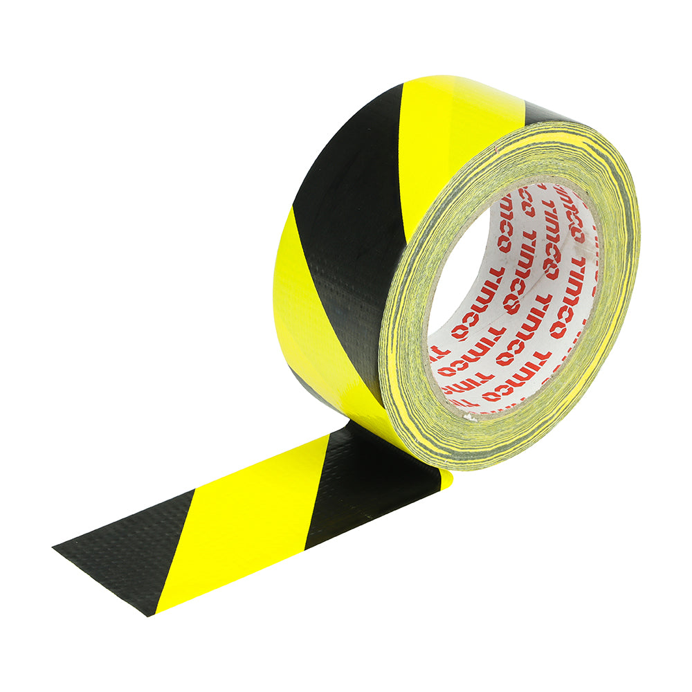 Hazard Warning Cloth Tape - Yellow & Black