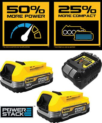 DEWALT DCB1102E2-GB 18V 1.7AH LI-ION POWERSTACK BATTERY & CHARGER KIT