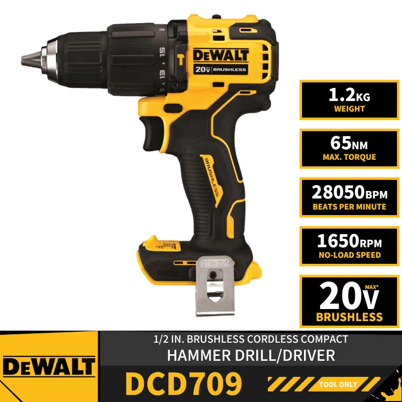 Dewalt DCK2062M2T 18V XR Brushless Combi Drill & Brushless Impact Driver Twin Pack + 4.0 & 5.0 Batteries