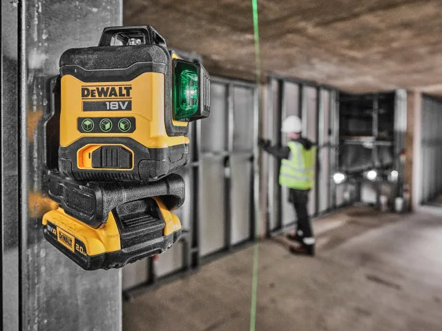 Dewalt 3 x 360° Multi Line Laser 18V 1 x 2.0Ah Li-ion - DCLE34031