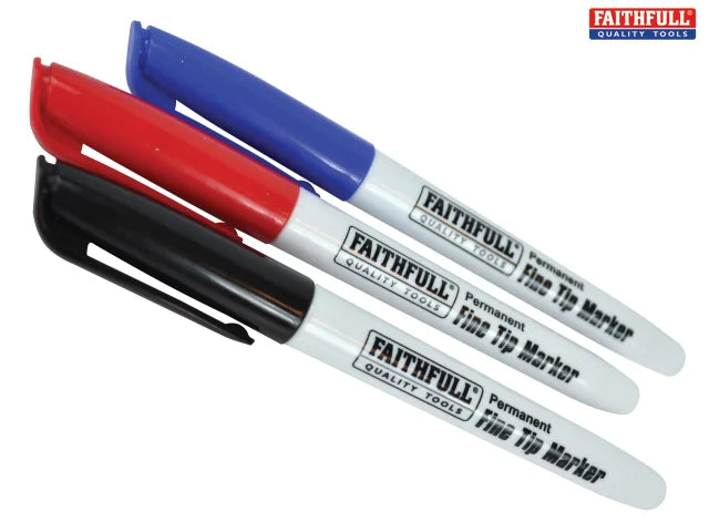 Fibre Tip Marker Pen Mixed (Pack 3)