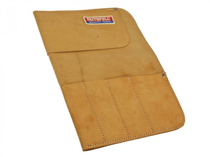 Faithfull Leather Chisel Roll 8 Pocket