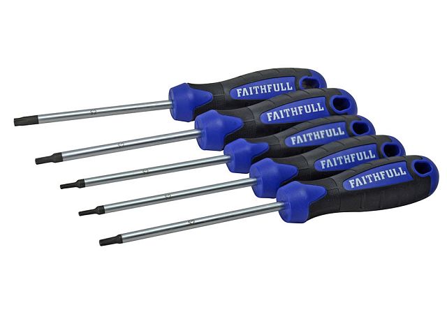 Faithfull Single Soft-Grip Screwdrivers Star (Torx) - various sizes - O'Tooles Tools