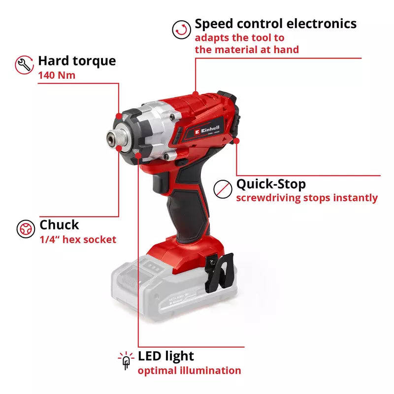 Einhell 18v Power X-Change Impact Driver + 2.5ah