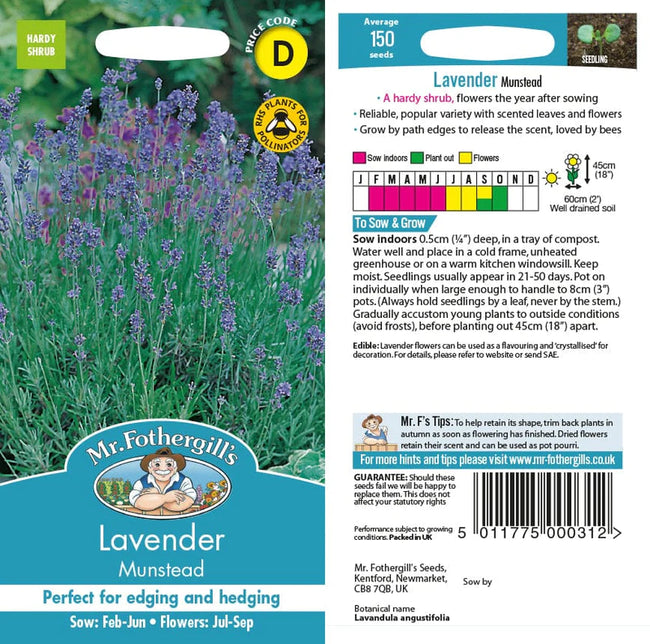 Lavender Munstead Strain Seeds