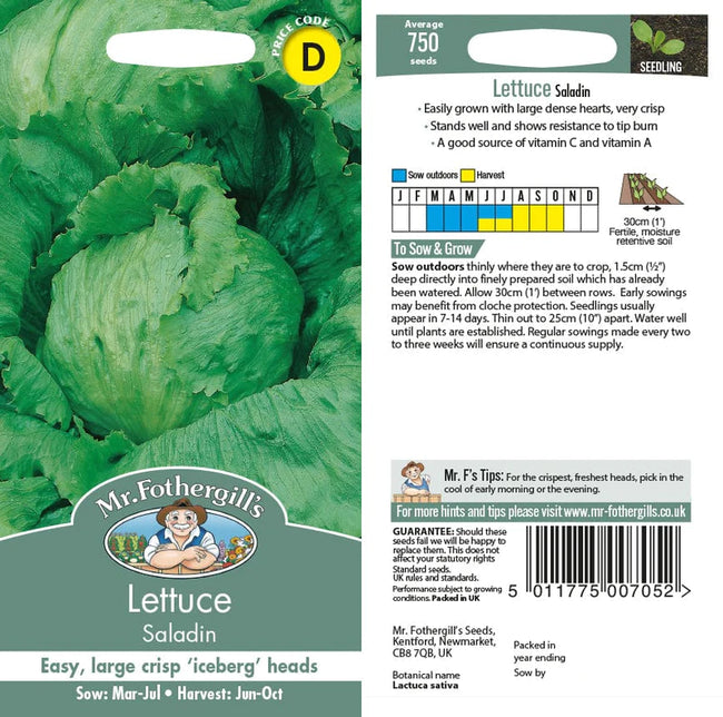 Lettuce Saladin Seeds