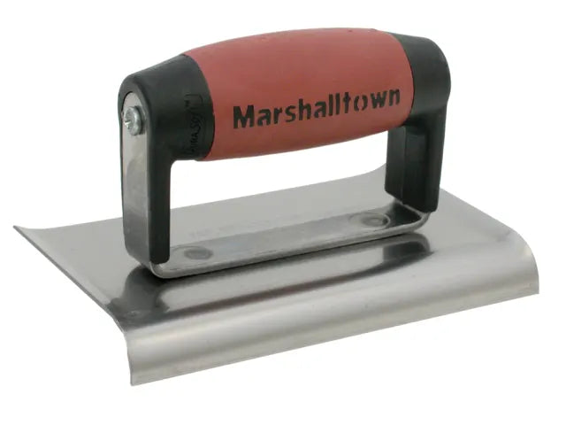 Marshalltown Cement Edger Curved End DuraSoft® Handle 6 x 3in