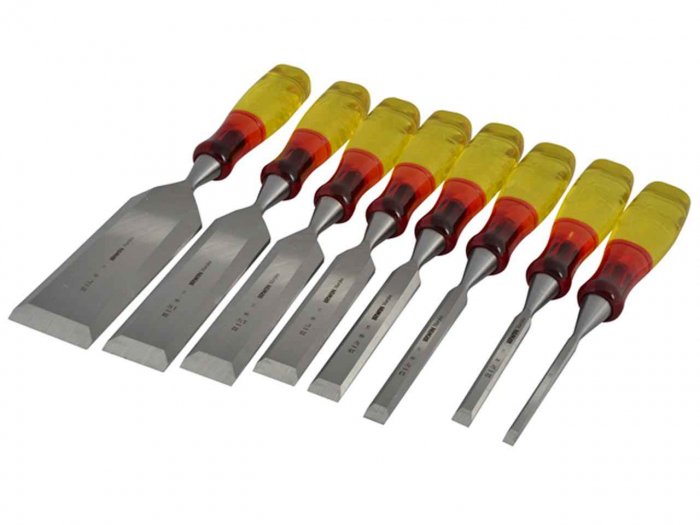 Irwin Marples Splitproof Bevel Edge Chisel Set - 8pc