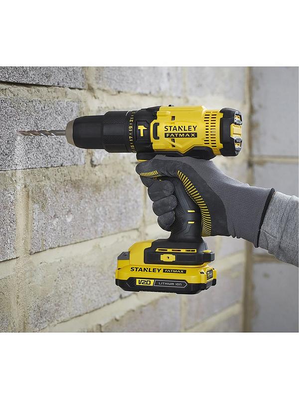 Stanley FatMax 18V Li-ion Combi drill & impact driver with 2x 2AH batteries