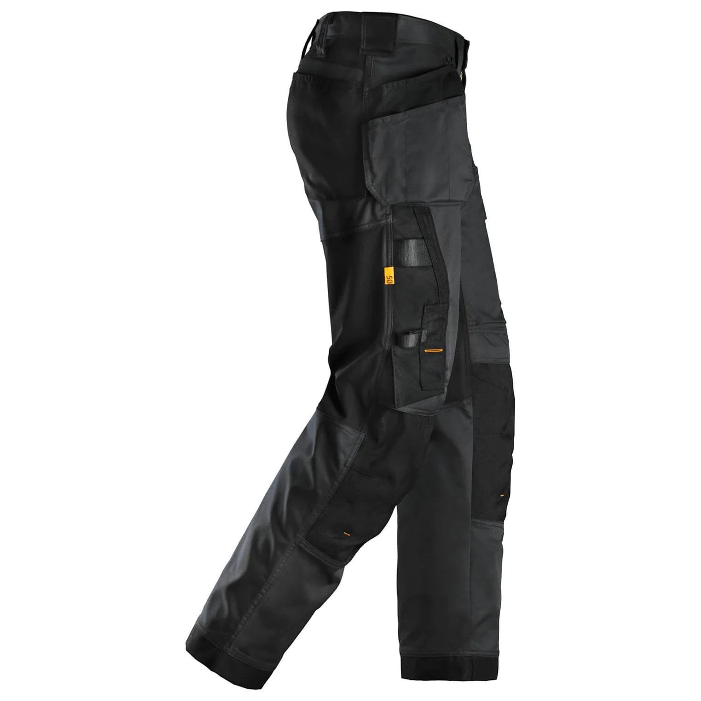 Snickers 6251 Allroundwork Stretch Loose Fit Work Trousers With Holster Pockets Black