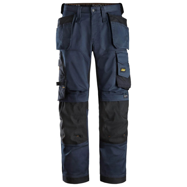 Snickers 6251 Allroundwork Stretch Loose Fit Work Trousers With Holster Pockets Navy