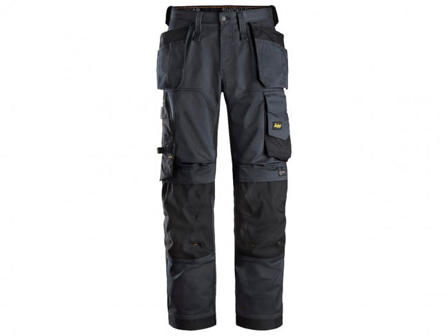 Snickers 6251 Allroundwork Stretch Loose Fit Work Trousers With Holster Pockets Grey