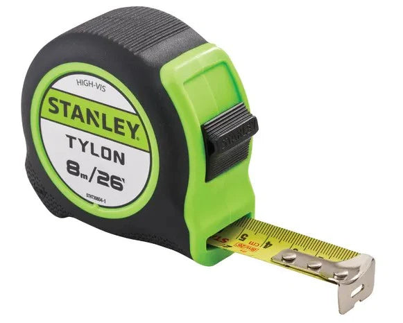 Stanley Hi-Viz Tylon Tape 8m