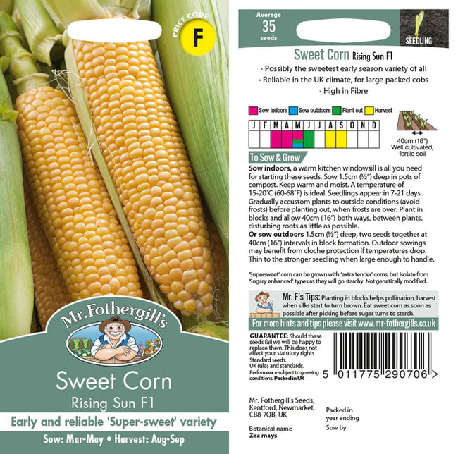 Sweet Corn Rising Sun F1 Vegetable Seeds