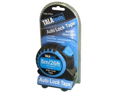Tala Auto Lock Tape Measure 8m