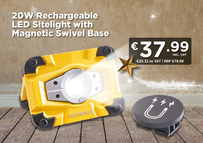 Faithfull Rechargeable LED Work Light 20W