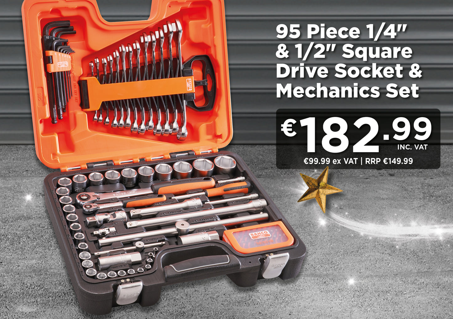 Bahco Socket & Mech Set - 95pc