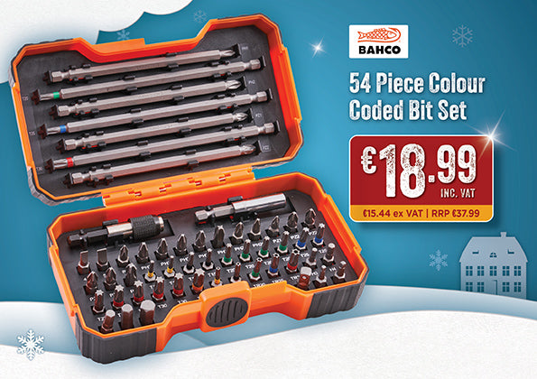 Bahco Pro Screwdriver & Security Bit Set - 54pc