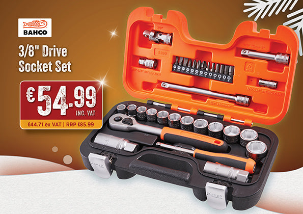 Bahco 3/8in Drive Socket Set - 34pc