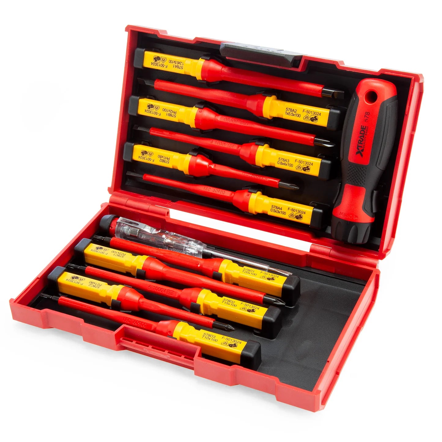 XTrade Interchangeable VDE Screwdriver Set – 13pc
