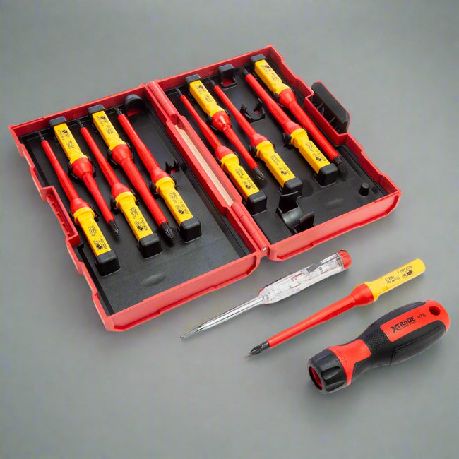 XTrade Interchangeable VDE Screwdriver Set – 13pc