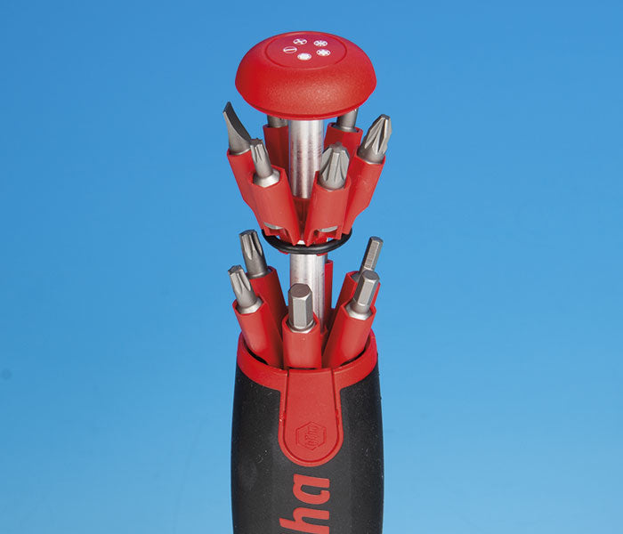 Wiha LiftUp 25 Magnetic Screwdriver with Bit Magazine - 13 piece