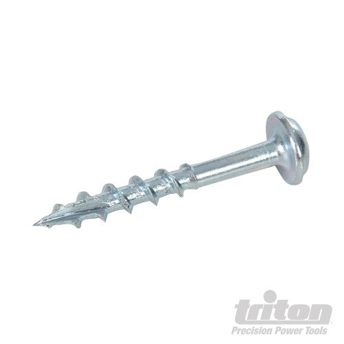 Triton Zinc Pocket-Hole Screws Washer Head - 100pc