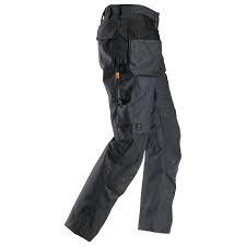 Snickers 6224 Allroundwork Canvas Stretch Work Trousers - Grey