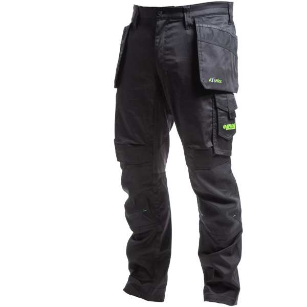 Apache Bancroft Slim Fit Stretch Holster Pocket Trouser Black/Grey
