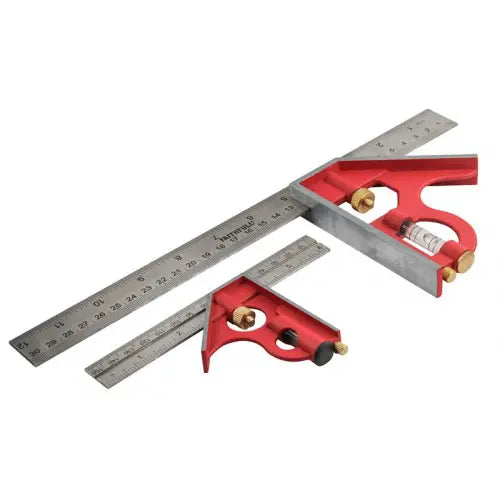 Faithfull Combination Square Twin Pack 150mm (6in) & 300mm (12in)