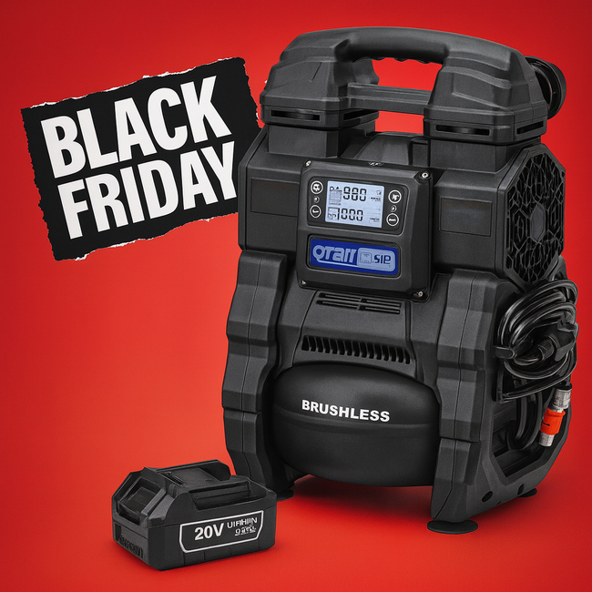 SIP QT AC/DC Battery & Mains Oilless Compressor + Battery