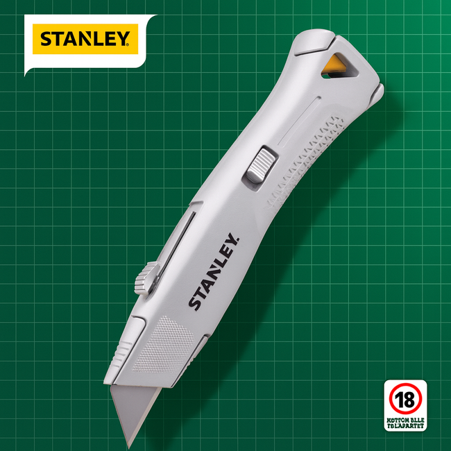 Stanley Retractable Utility Knife – Heavy-Duty Metal Body