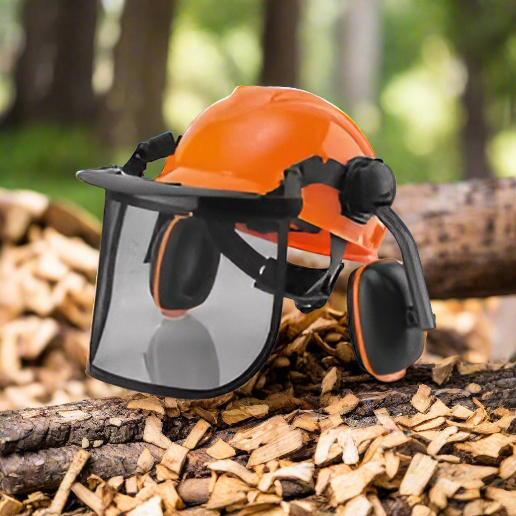 3-in-1 Safety Helmet, Visor & Ear Defenders