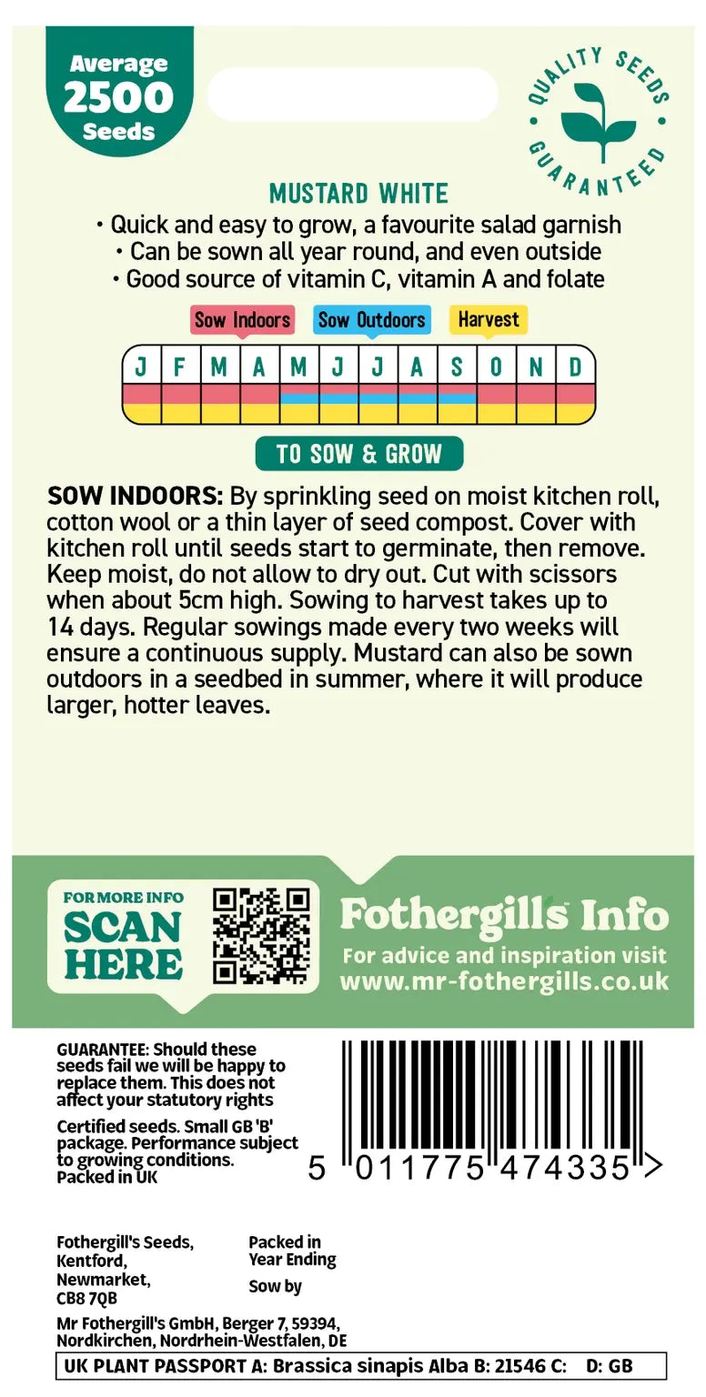 Mustard White Seeds - O'Tooles Tools