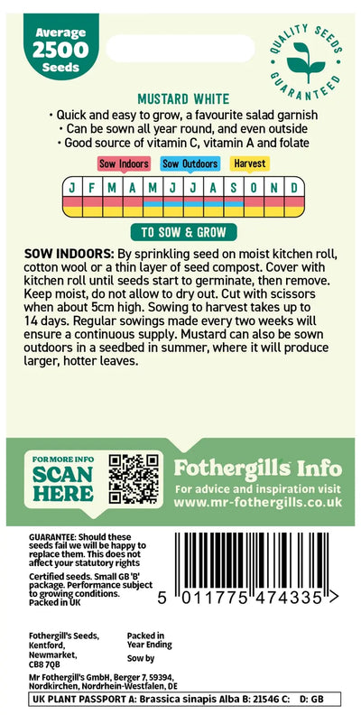Mustard White Seeds - O'Tooles Tools