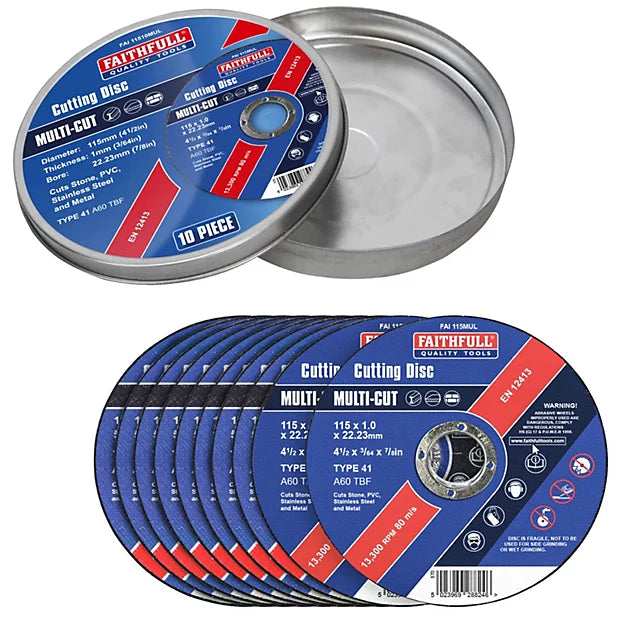 Multi-Purpose Cutting Disc (Pack 10)