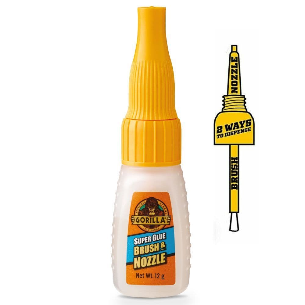 Gorilla Superglue Brush & Nozzle 12g